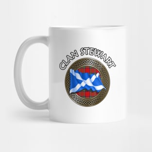 Clan Stewart Crest & Tartan Knot Mug